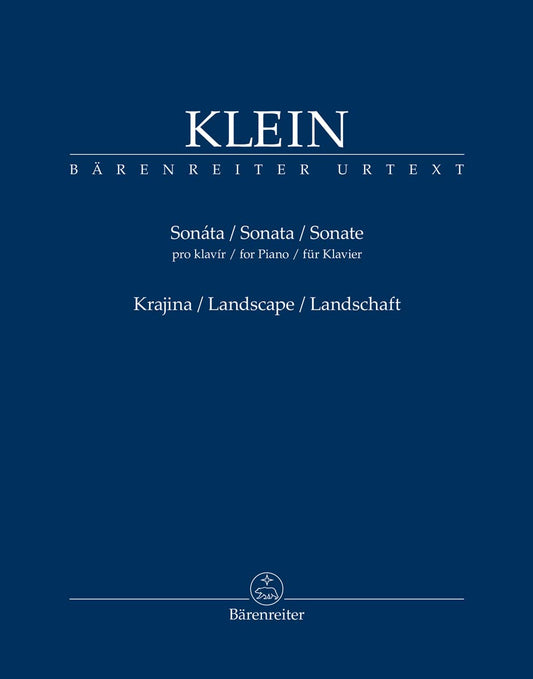 Sonata for piano. Landscape. By Klein.