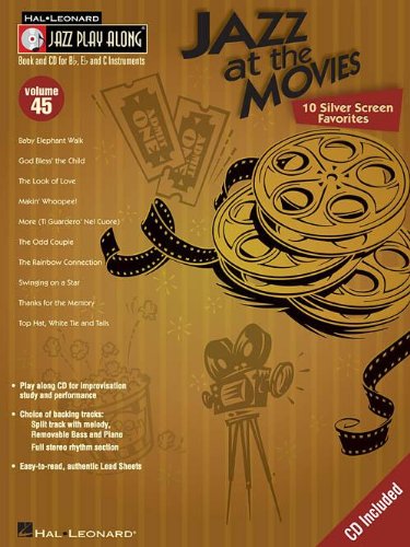 Jazz at the Movies: Jazz Play Along Volume 45. CD Included.