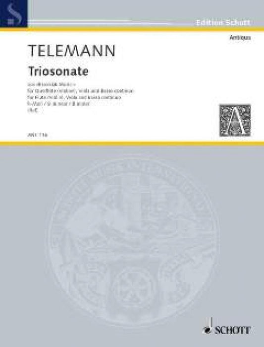 Triosonata B minor: from "Essercizii Musici". flute (violin), viola da gamba (viola da braccio) and basso continuo. [Sheet music] Ruf, Hugo and Telemann, Georg Philipp