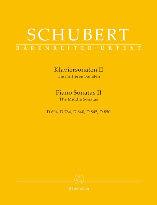 Piano Sonatas - Volume 2 (The Middle Sonatas) [Sheet music] Schubert, Franz