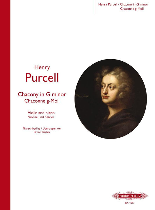 Chacony in G Minor By Henry Purcell. Arranged By Simon Fischer. For Violin, Piano. Sheet Music. [Paperback] Purcell, Henry
