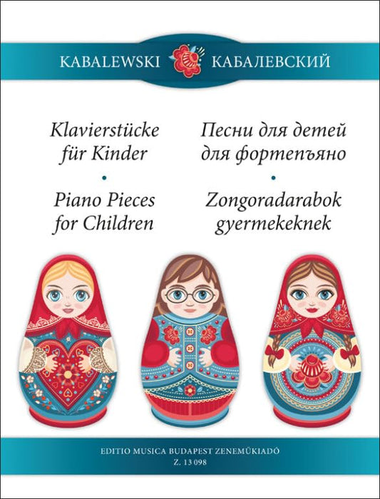 Piano Pieces for Children. By  Kabalevsky, Dmitry