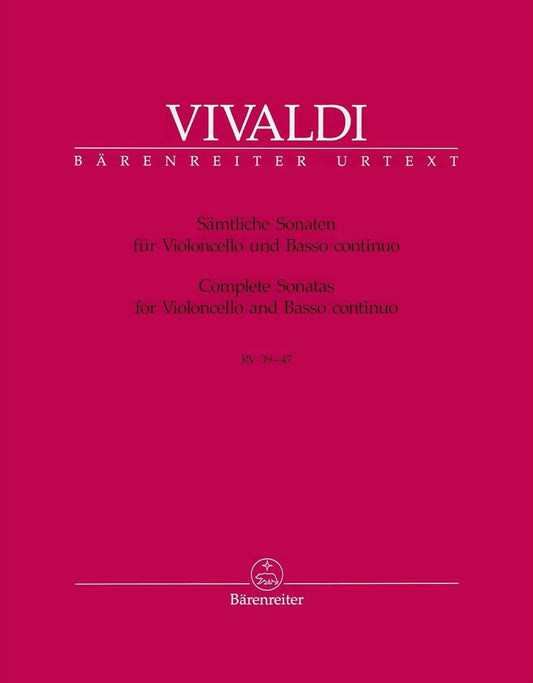 Samtliche Sonaten for Violoncello and Basso continuo RV 39-47 by Antonio Vivaldi. Piano and Keyboard - Sheet Music