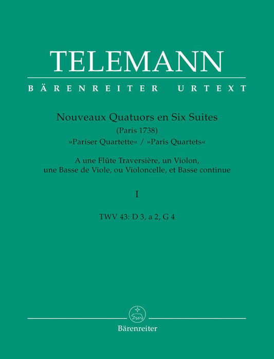 Nouveaux Quatuors ("Paris Quartets") - Volume 1 [Paperback] Georg Philipp Telemann