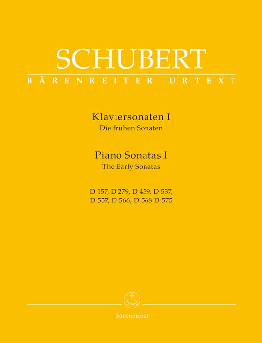 Piano Sonatas 1. The Early Sonatas. By Schubert.