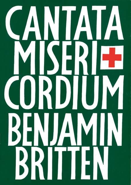 Cantata Misericordium: op. 69. soloists (TBar), mixed choir (SATB) and orchestra. Réduction pour piano. [Sheet music] Britten, Benjamin