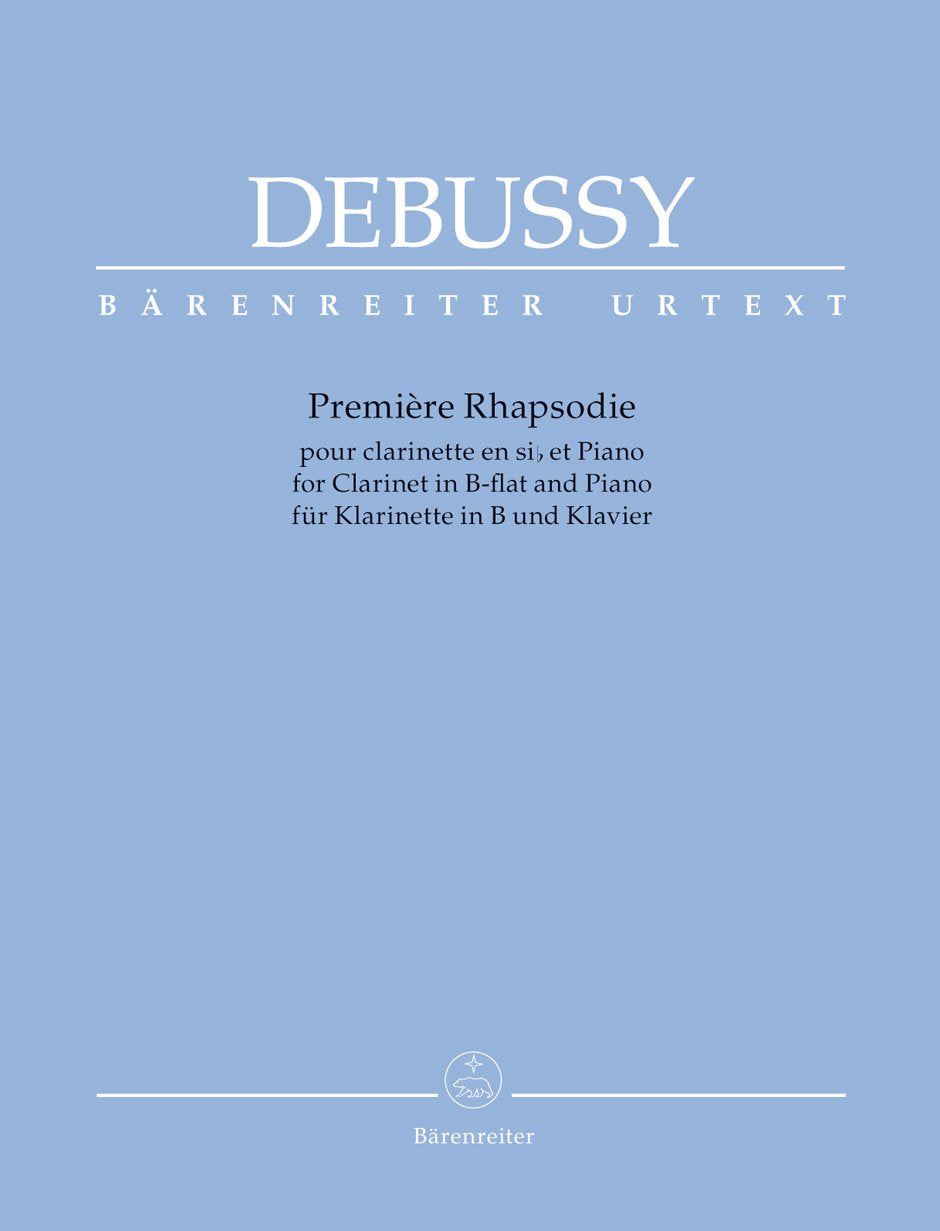 Première Rhapsodie for Orchestra with Solo Clarinet in B-flat (Clarinet & Piano) [Sheet music] Debussy, Claude