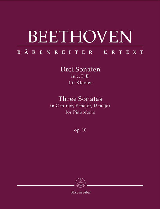 Beethoven: Piano Sonatas, Op. 10 [Sheet music] Ludwig van Beethoven