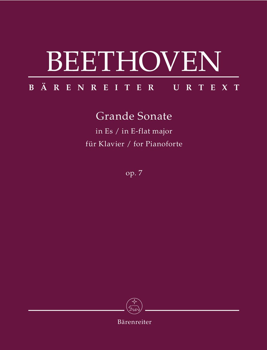 Beethoven: Piano Sonata No. 4 in E-flat Major, Op. 7 [Sheet music] Ludwig van Beethoven and Jonathan Del Mar
