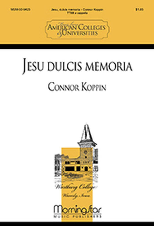 Jesu Dulcis Memoria Composed By Connor Koppin. For Ttbb Choir a Cappella. General. Medium. [Paperback] Connor Koppin