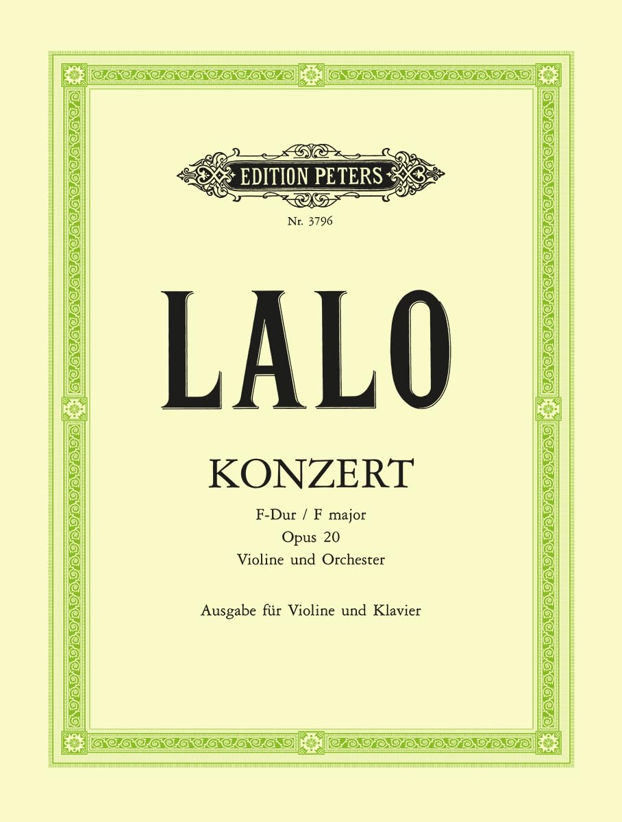 Concerto No. 1 Op. 20 (Edition Peters) [Paperback] Lalo, Édouard and Hermann, Carl