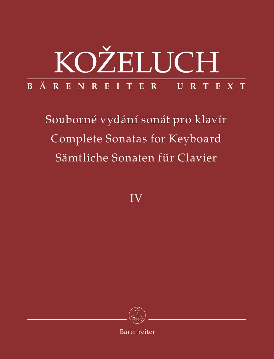 Koželuch: Complete Keyboard Sonatas - Volume 4 (Sonatas 38-50) [Sheet music] Leopold Koželuch and Christopher Hogwood