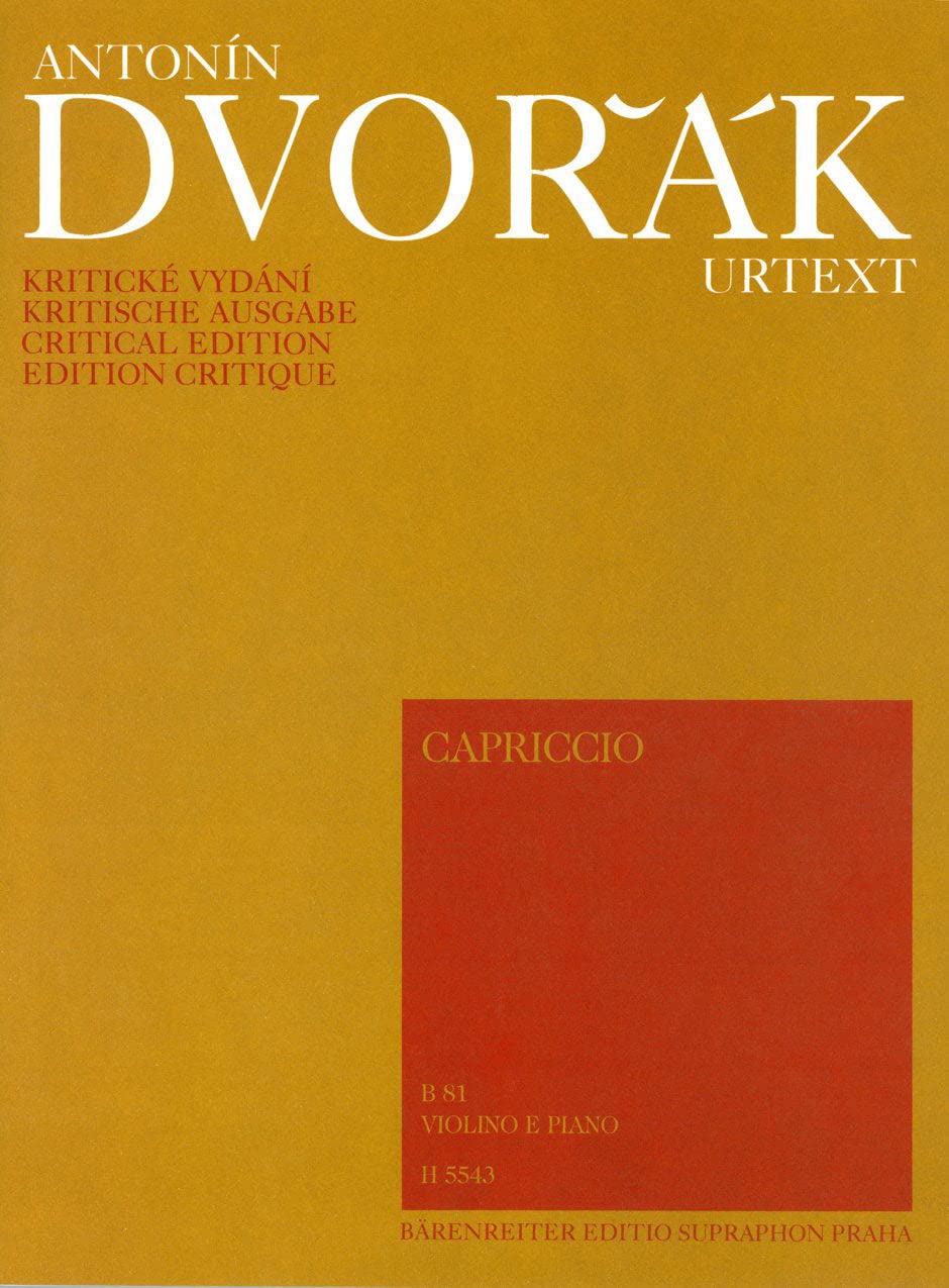 Dvořák: Capriccio, B 81 (Concert Rondo) [Sheet music]. Concert Rondo for Violin and Piano.