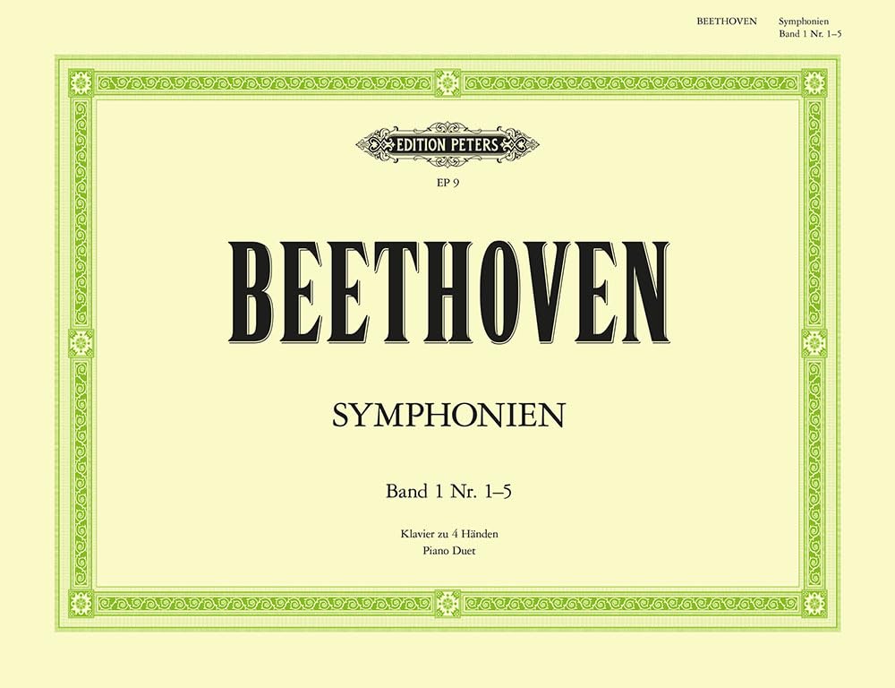Symphonies, Vol. 1 (Arranged for Piano Duet) (Edition Peters) (German Edition) [Paperback] Beethoven, Ludwig van and Ulrich, Hugo