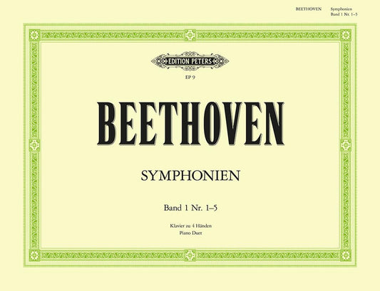 Symphonies, Vol. 1 (Arranged for Piano Duet) (Edition Peters) (German Edition) [Paperback] Beethoven, Ludwig van and Ulrich, Hugo