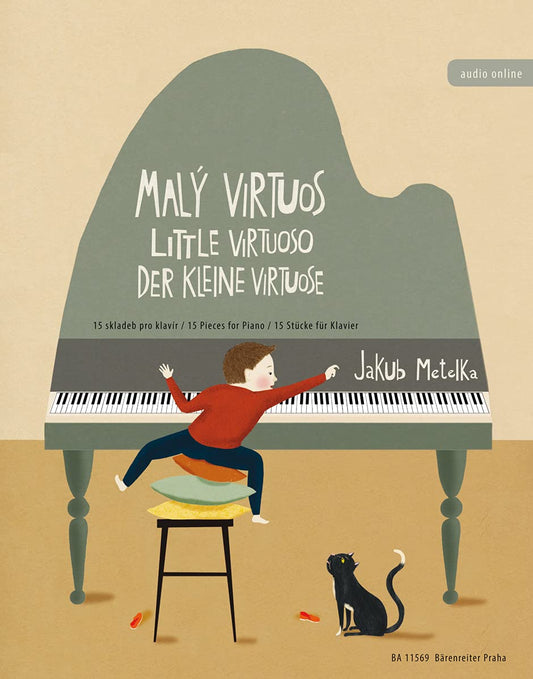 Der kleine Virtuose -15 Stücke für Klavier- [Paperback] METELKA J.