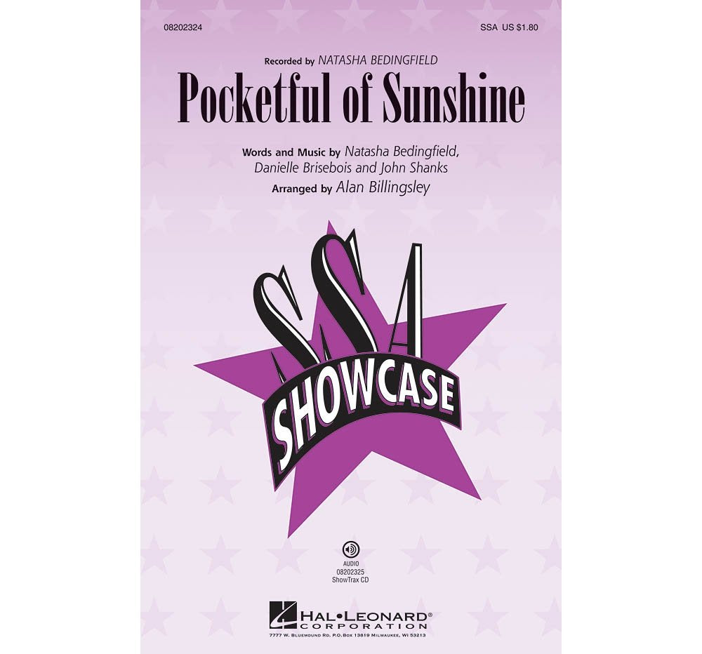 Pocketful of Sunshine by Natasha Bedingfield SSA - Sheet Music By Alan Billingsley
