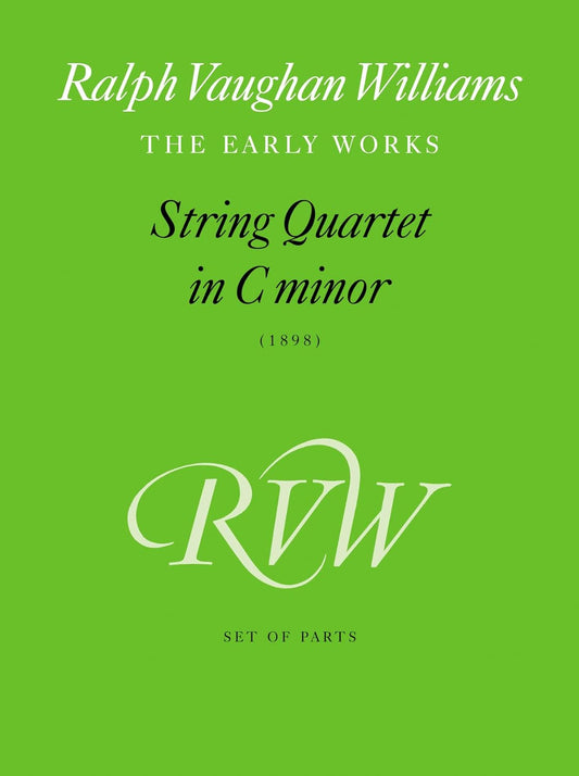 String Quartet in C Minor: Parts (Faber Edition). By Vaughan Williams, Ralph