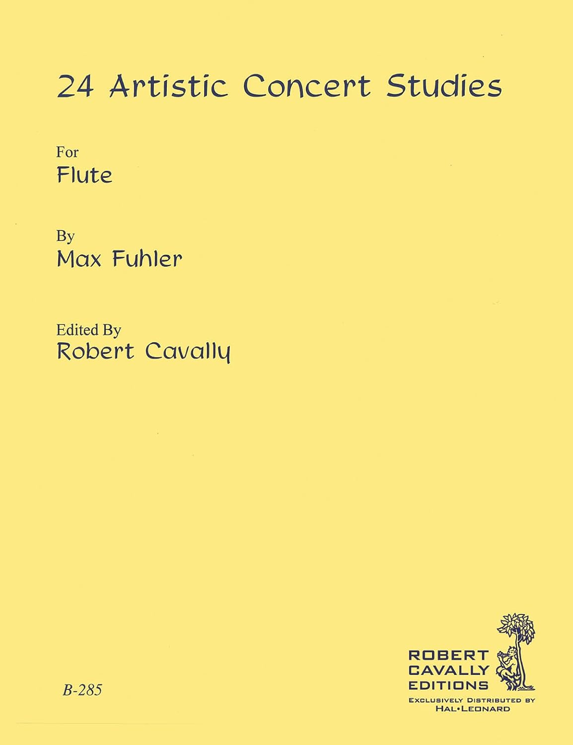 24 Artistic Concert Studies. By Max Fuhler (Author), Robert Cavally (Editor)