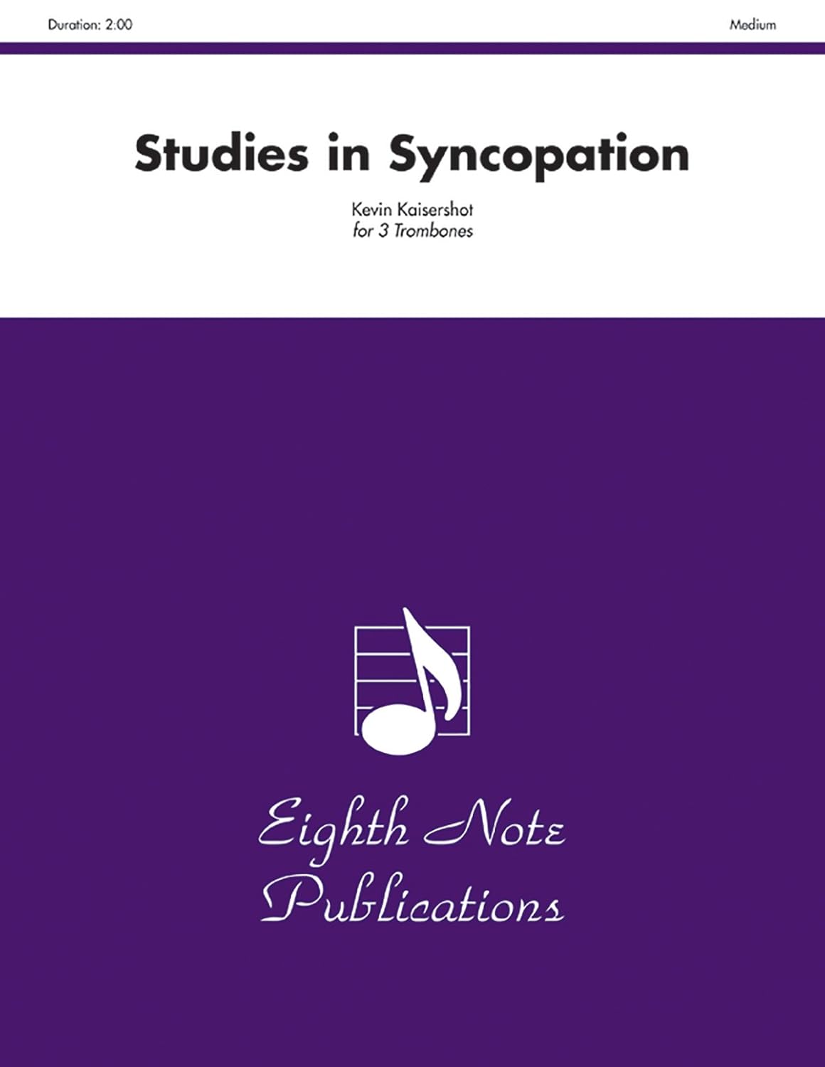 Studies in Syncopation: Score & Parts (Eighth Note Publications) [Paperback] Kaisershot, Kevin