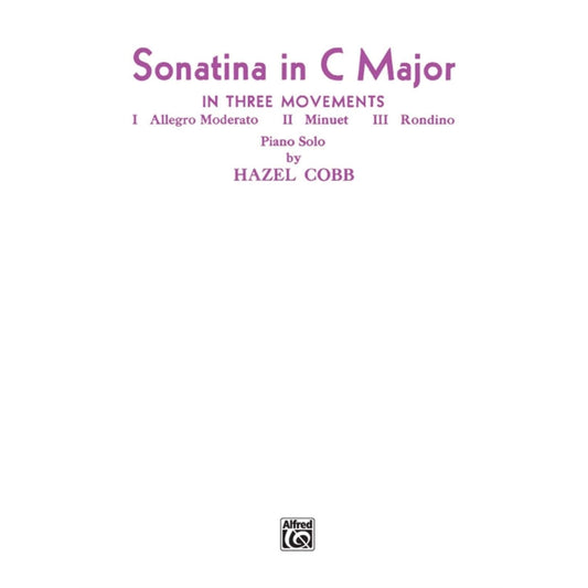 Sonatina in C Major In Three Movements Piano Solo - Sheet Music