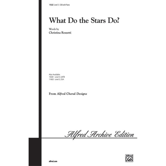 What Do the Stars Do? by Sherri Porterfield 3-Part - Sheet Music