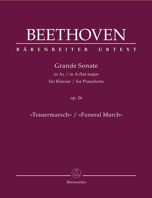 Beethoven: Piano Sonata No. 12 in A-flat Major, Op. 26 [Sheet music] Ludwig van Beethoven and Jonathan Del Mar