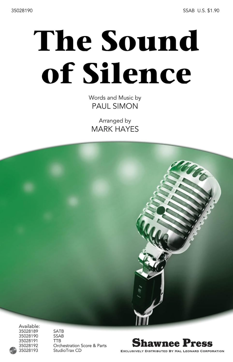The Sound of Silence SSAB by Simon And Garfunkel arranged by Mark Hayes [Sheet music]