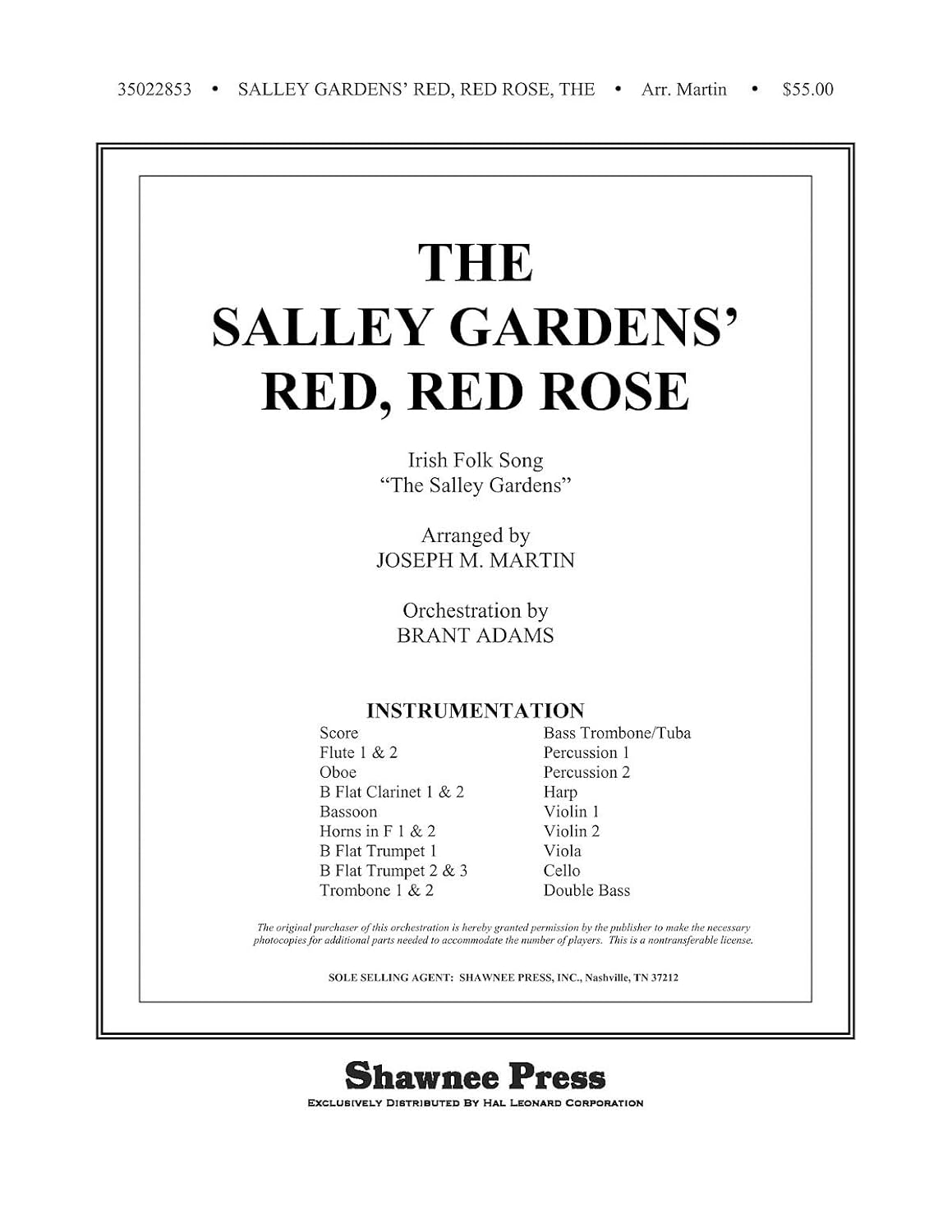 The Salley Gardens. My Love Is Like a Red, Red Rose