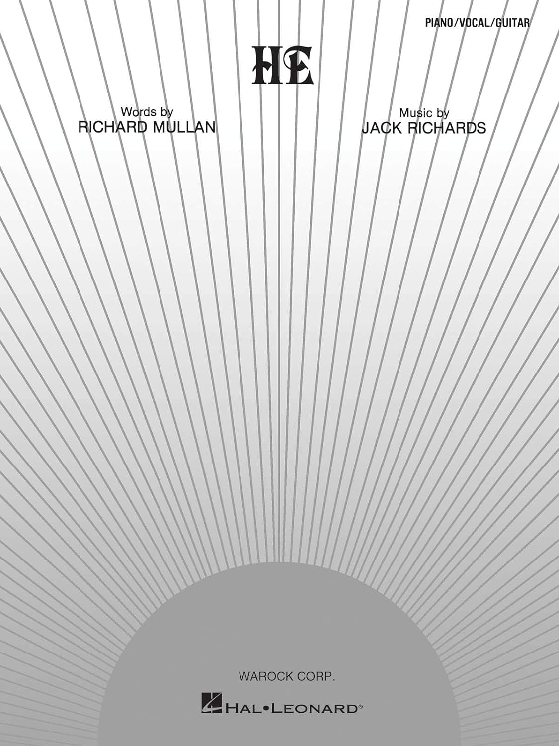 He by Jack Richards Piano, Vocal, Guitar - Sheet Music By Jack Richards