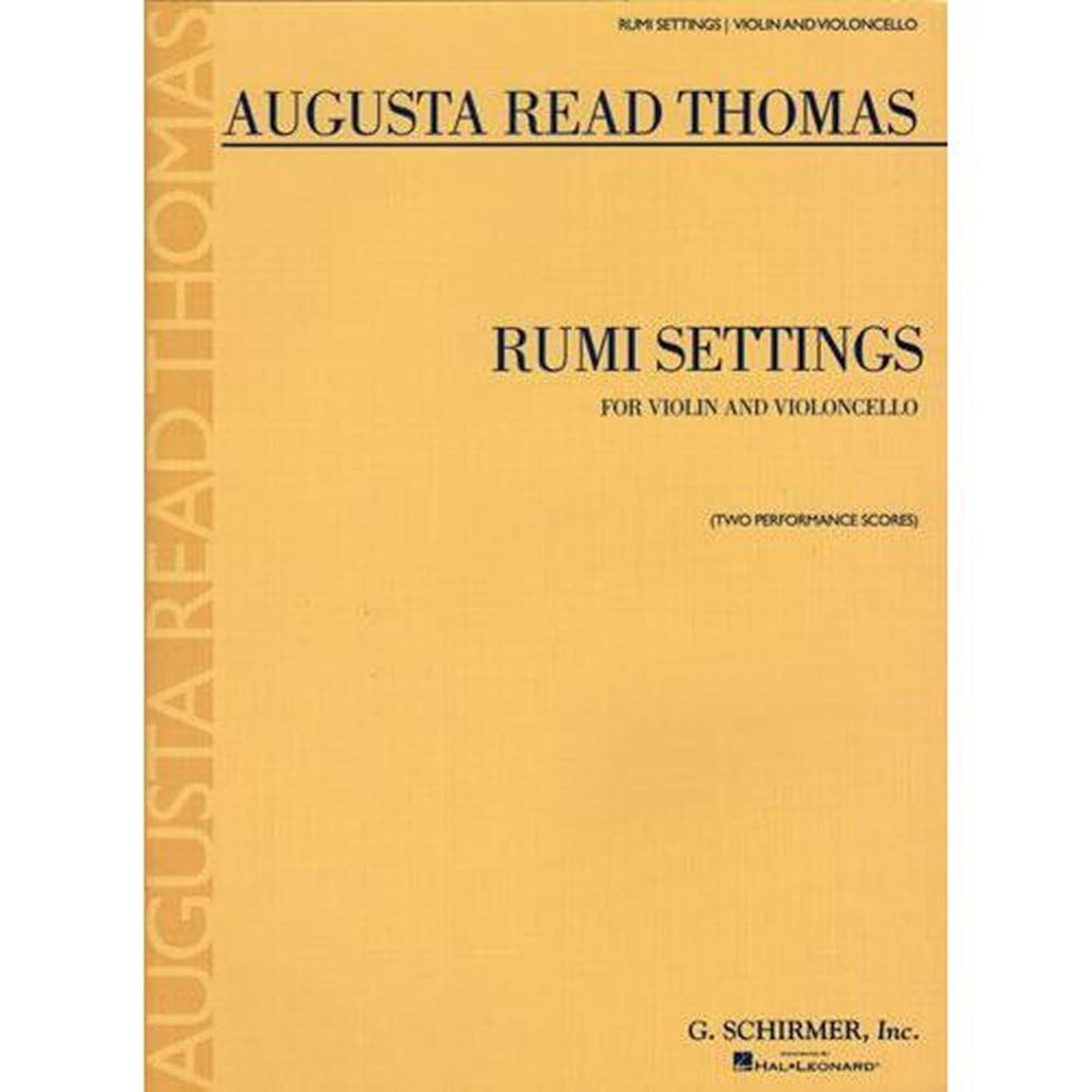 Rumi Settings: Violin and Violoncello [Paperback] Thomas, Augusta Read