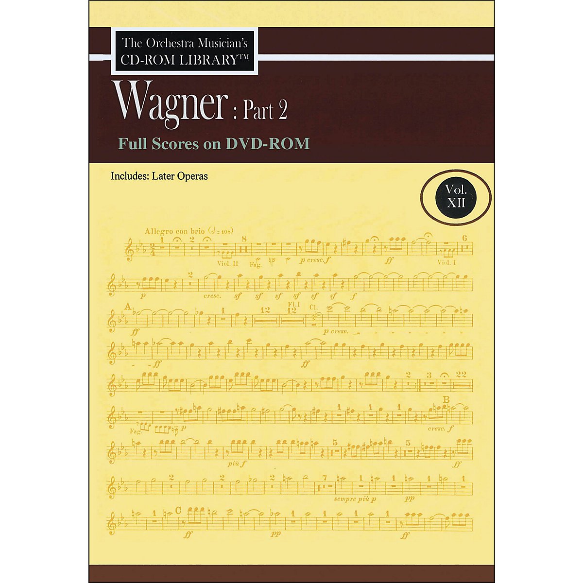 Orchestra Musician's CD-Rom Library Vol 12 Wagner Part 2 Full Scores DVD-Rom [Sheet music]