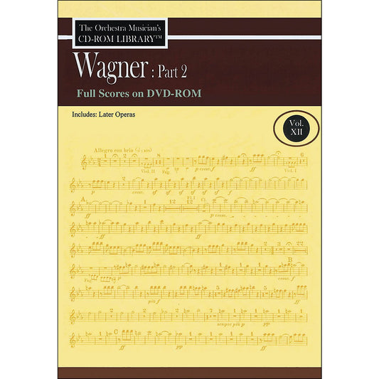 Orchestra Musician's CD-Rom Library Vol 12 Wagner Part 2 Full Scores DVD-Rom [Sheet music]