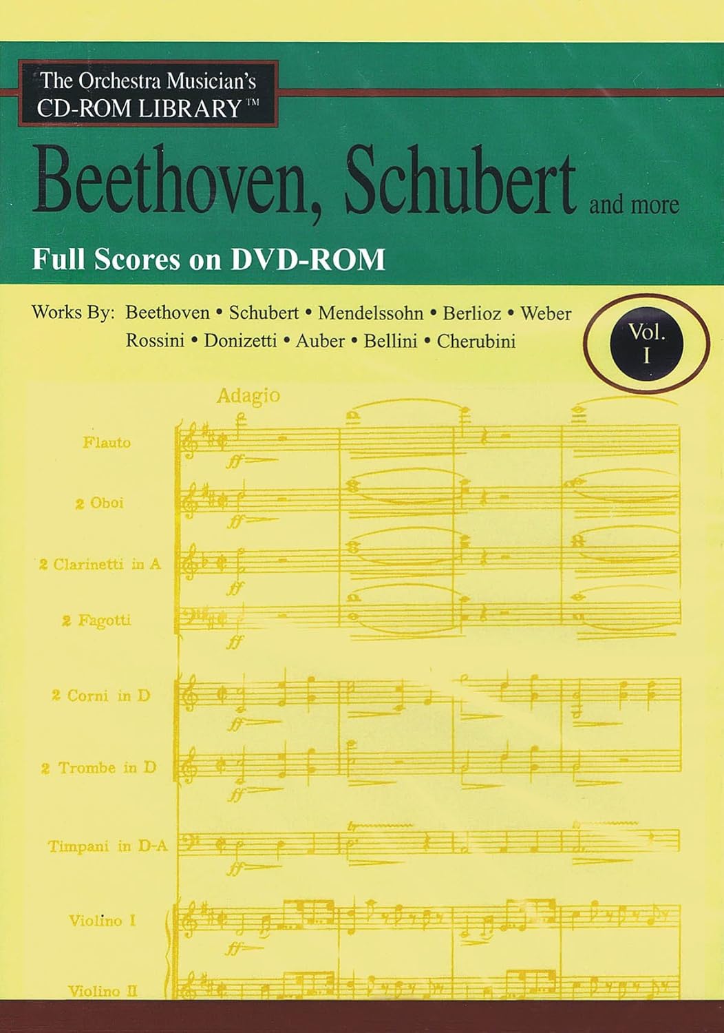 Orchestra Musician's CD-ROM Library Vol. 1 Scores Beethoven Schubert And More [CD-ROM] Various