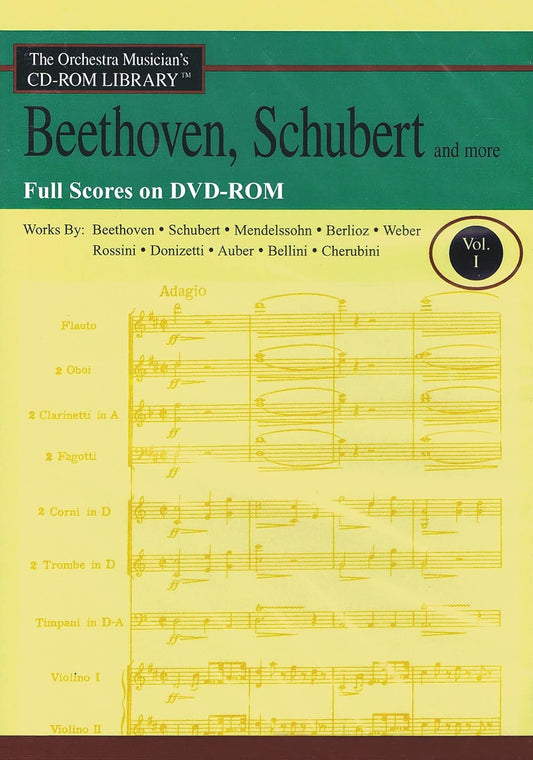 Orchestra Musician's CD-ROM Library Vol. 1 Scores Beethoven Schubert And More [CD-ROM] Various