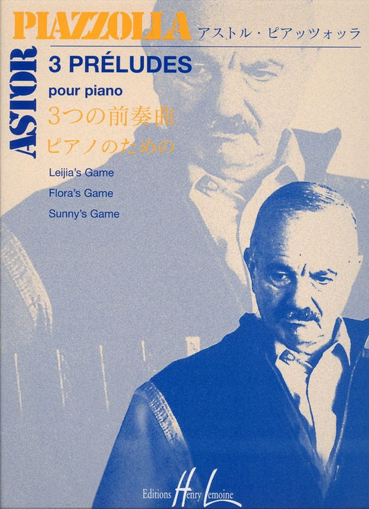 Preludes (3) by Astor Piazzolla Piano Solo - Sheet Music