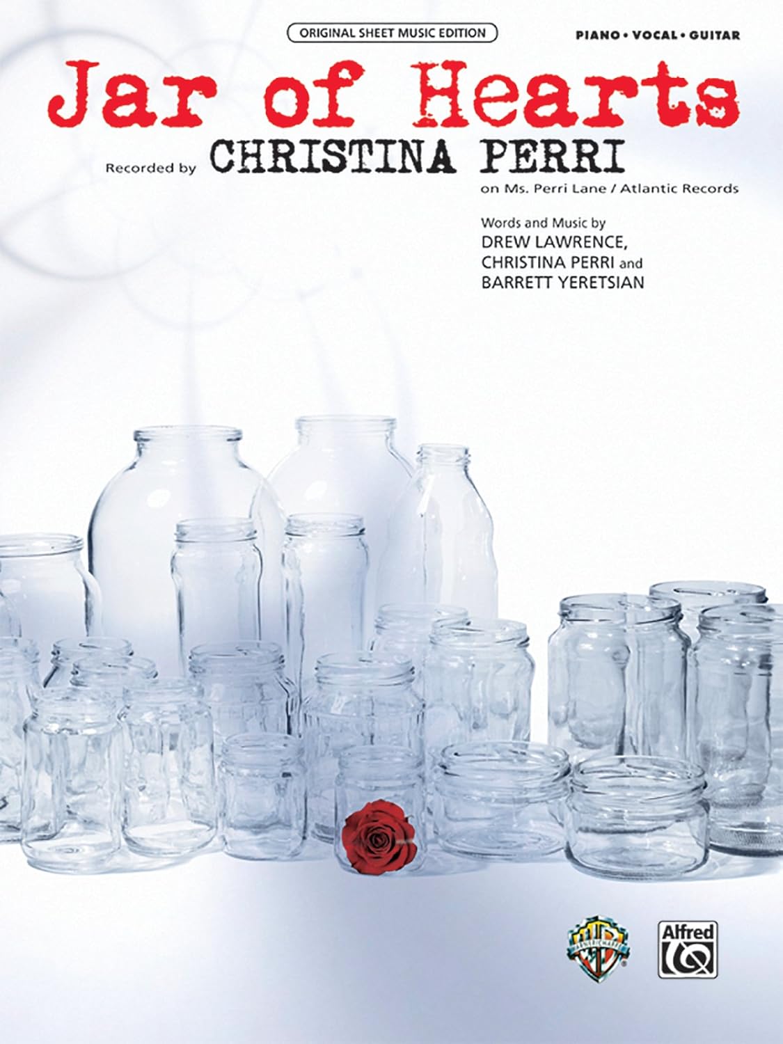 Jar of Hearts: Piano/Vocal/Guitar, Sheet (Original Sheet Music Edition) Lawrence, Drew; Perri, Christina and Yeretsian, Barrett
