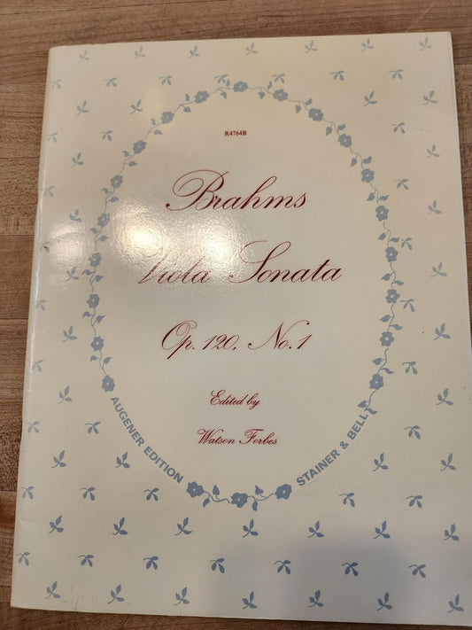 Viola Sonata, Op. 120, No. 1 (Augener Edition) [Paperback] Johannes Brahms