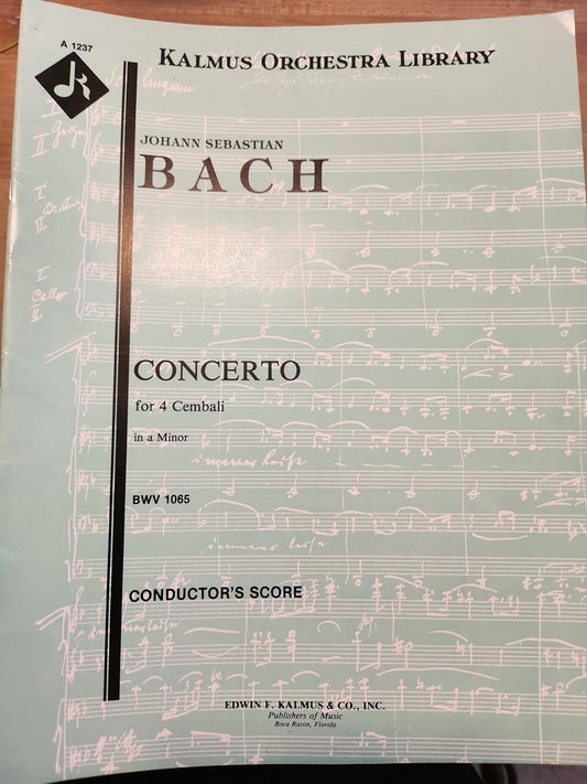 Bach: Harpsichord Concertos (Study Score) [Sheet music] Carl Philipp Emanuel Bach