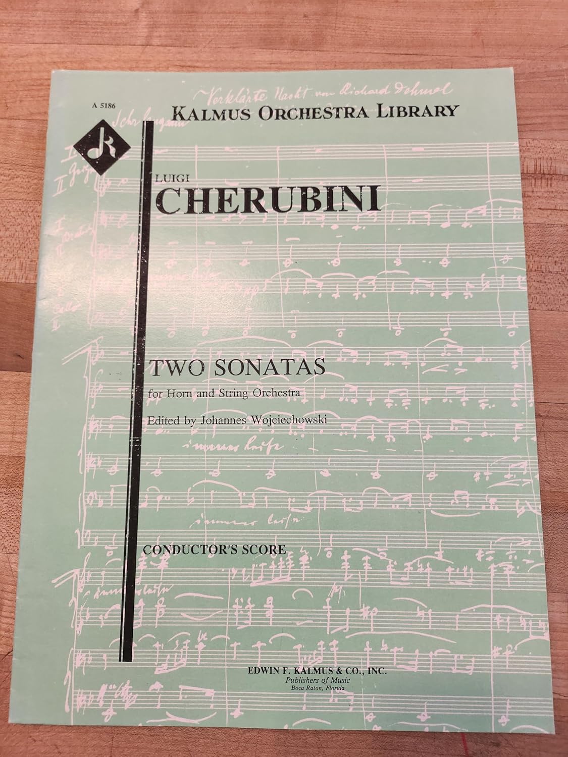Two Sonatas for Horn and Strings [Paperback] Cherubini, Maria Luigi