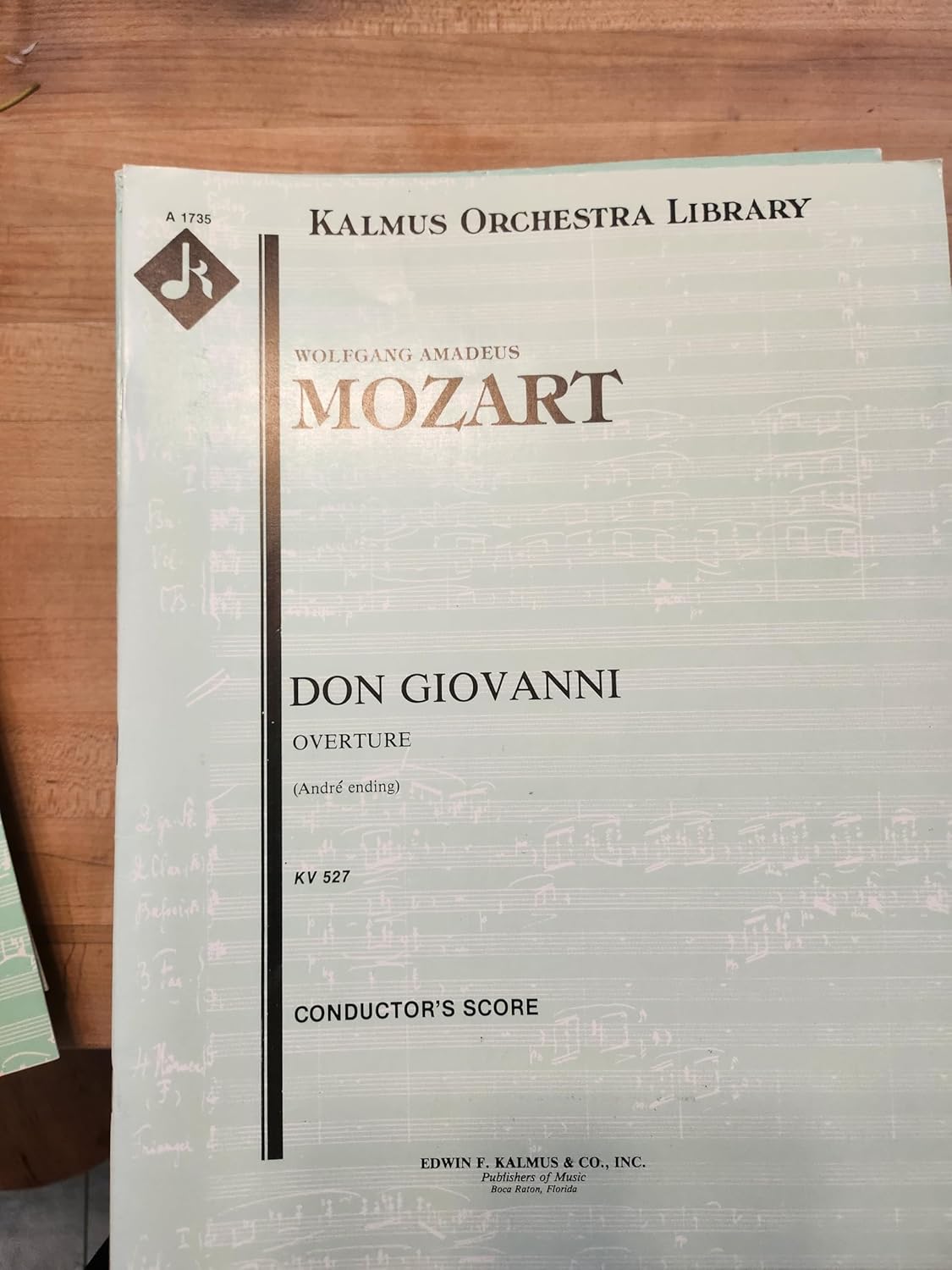 Don Giovanni, K. 527: Overture [Andre ending] [Paperback] Mozart, Wolfgang Amadeus