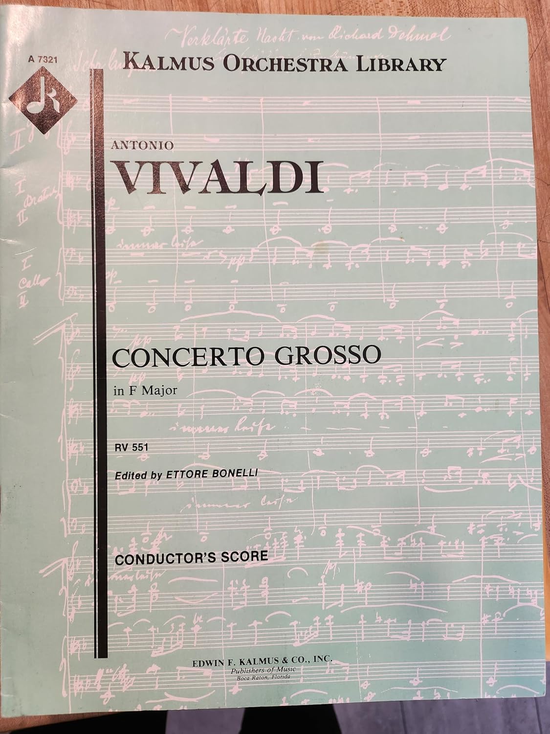 Concerto for Three Violins in F (Op. 23/1), RV551/F.I: 34 [Paperback] Vivaldi, Antonio