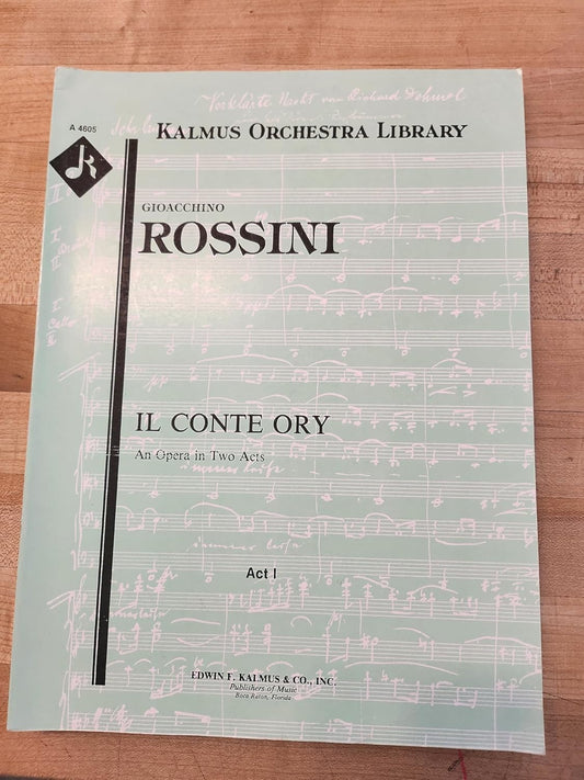 Il Conte Ory (Le Comte Ory) [Paperback] Rossini, Gioachino. Full Conductor's Score