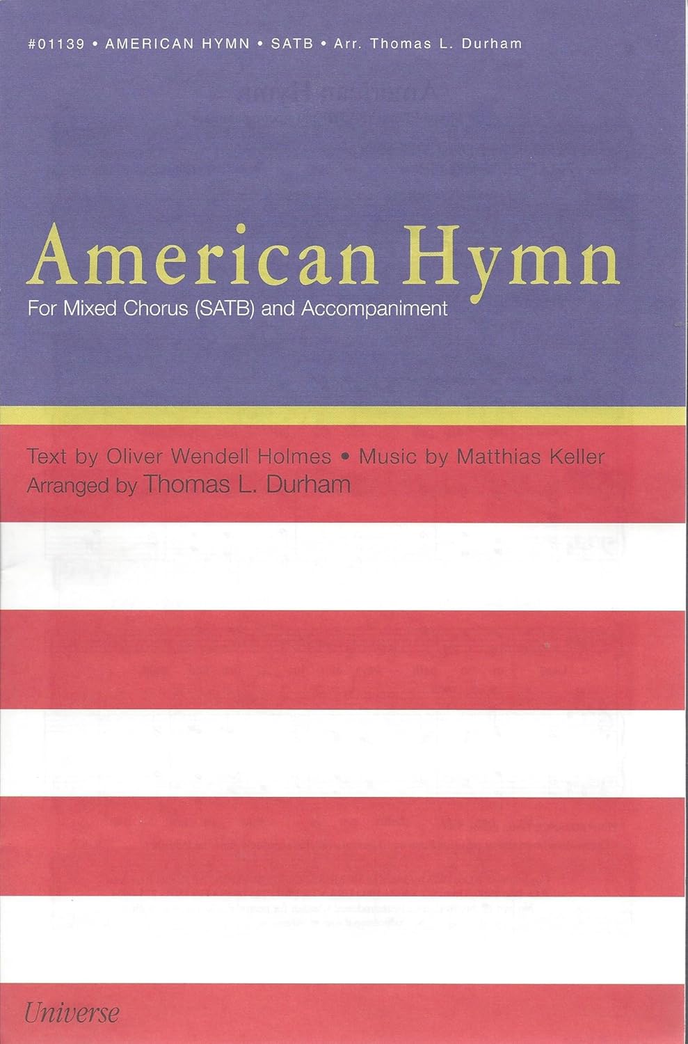 American Hymn - SATB Choir & Piano - Thomas L. Durham [Sheet music] Thomas L. Durham