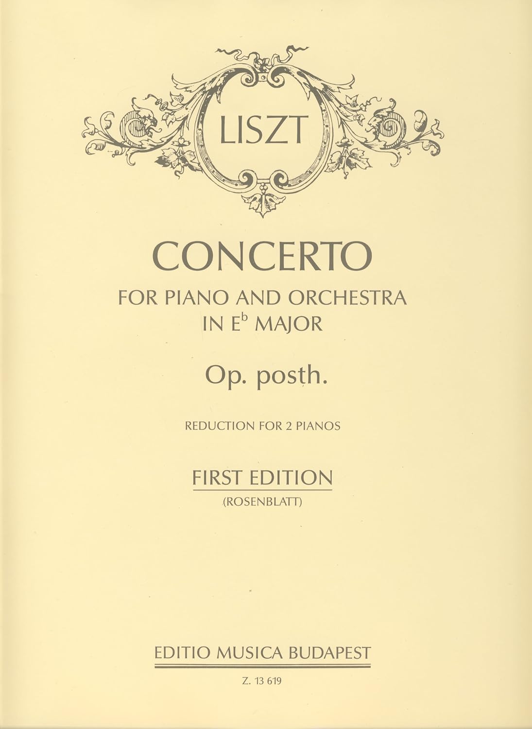 CONCERTO MI B. OP. POST. - 2 PIANOS Partition classique Piano - instrument à clavier Piano [Paperback] LISZT