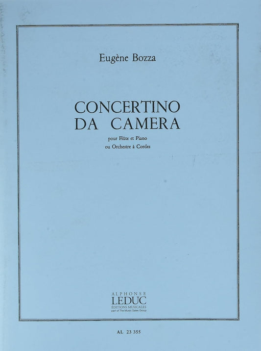 Bozza: Concertino Da Camera (flute & Piano) [Paperback] BOZZA