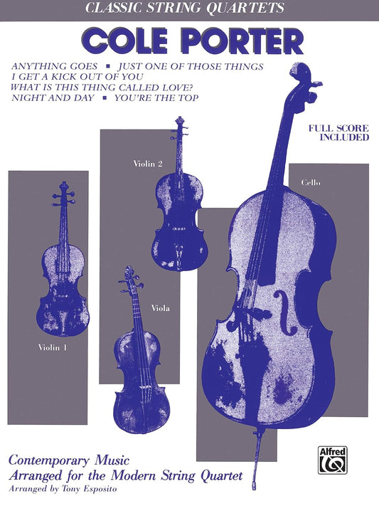 Cole Porter (Classic String Quartets) by Cole Porter String Quartet - Sheet Music By Tony Esposito