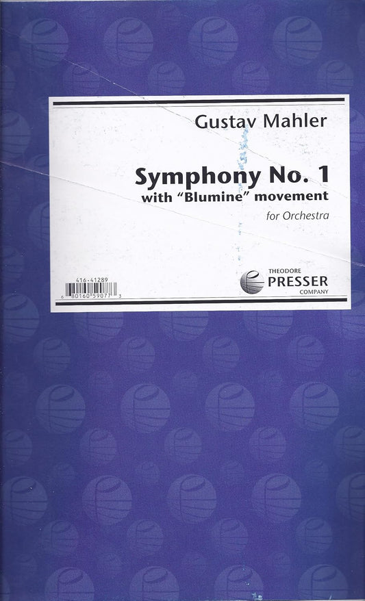 Symphony No. 1 with Blumine Movement Standard Notation. For Orchestra. [Spiral-bound] Gustav Mahler