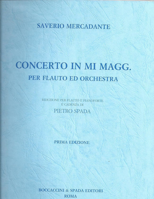 CONCERTO IN E [Paperback] Saverio Mercadante