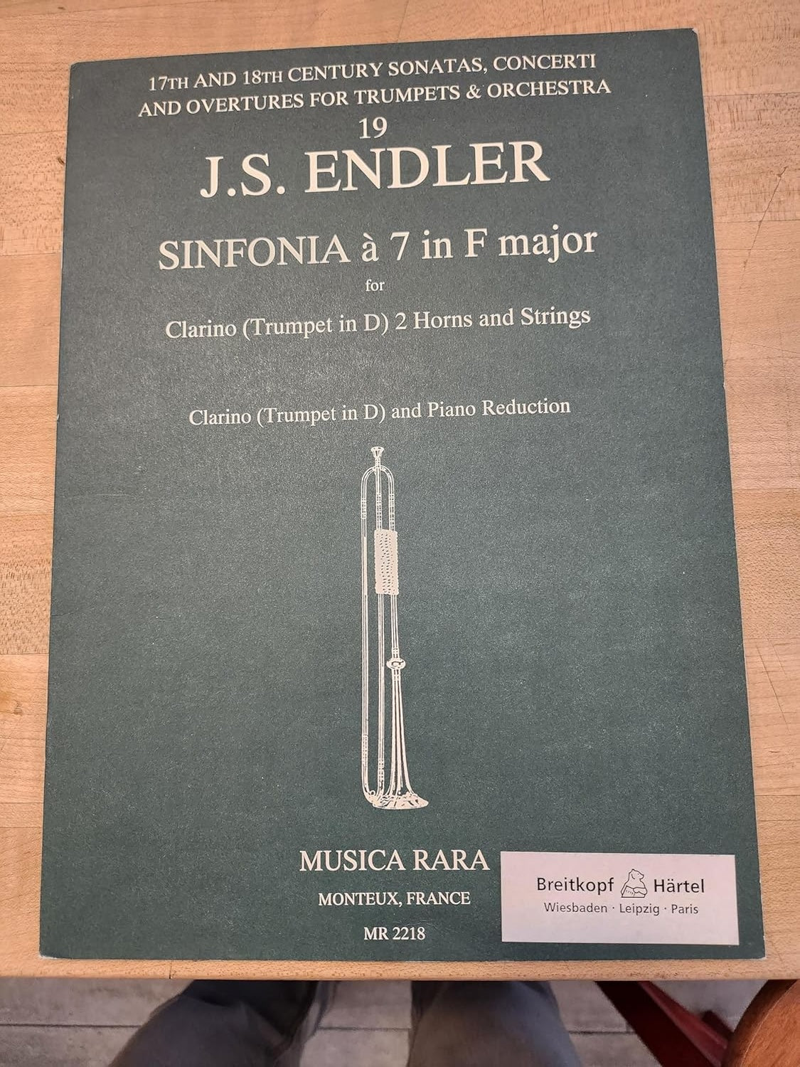 Sinfonia 7 In F Major. J S Endler